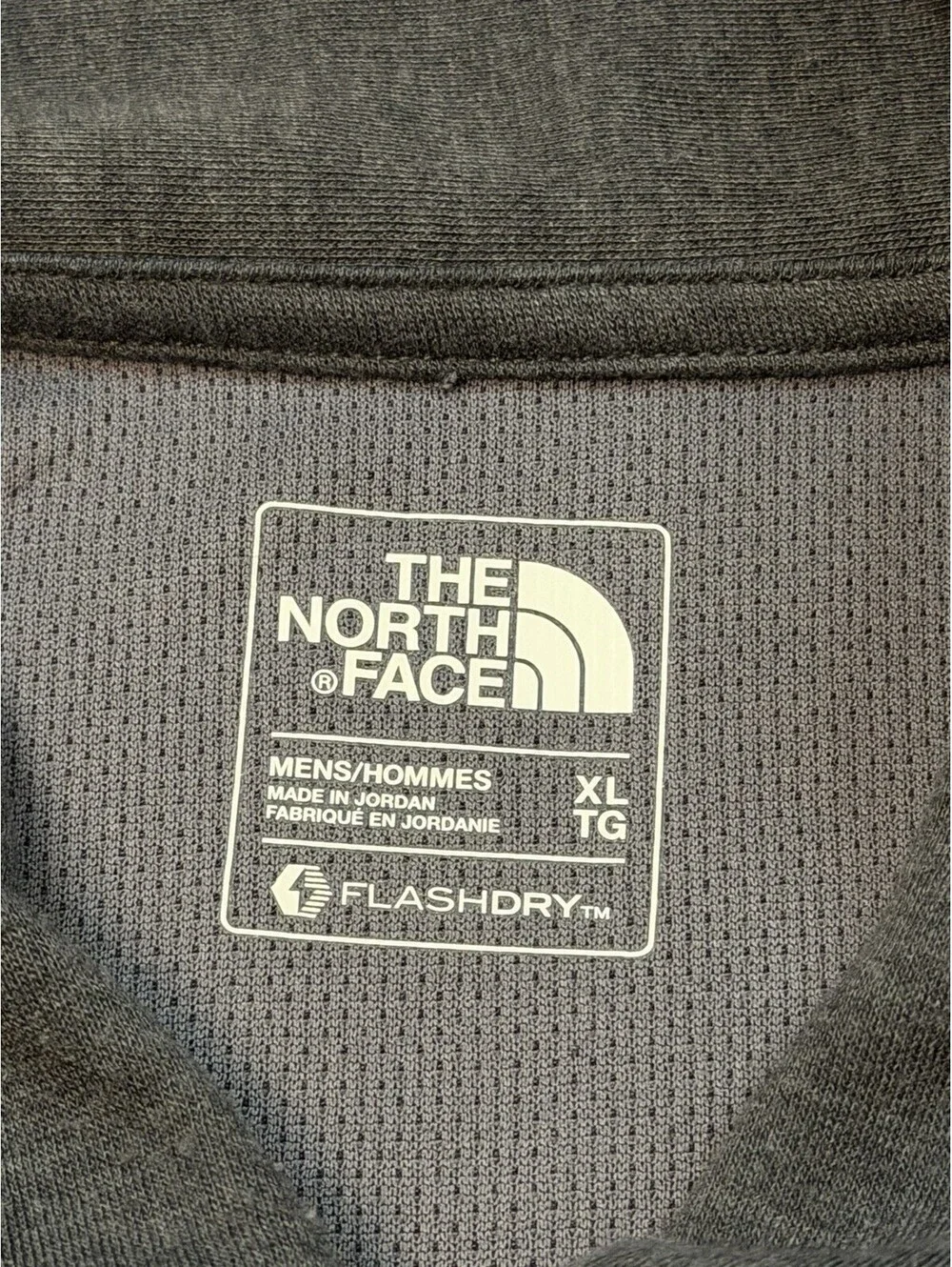 The North Face FlashDry Men’s XL Gray Short Sleeve Performance Polo Shirt